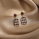 geometric female fashion houndstooth alloy earrings jewelrypicture5