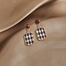 geometric female fashion houndstooth alloy earrings jewelrypicture6