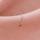 fashion diamondstudded stainless steel piercing round nose ringpicture8