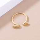 fashion angel wings zircon copper opening index finger ring femalepicture7