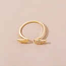 fashion angel wings zircon copper opening index finger ring femalepicture9