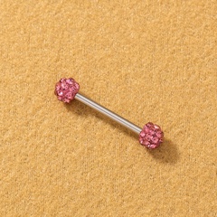mode einfache hantelförmigen körper piercing schmuck aus edelstahl