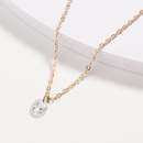 fashion alloy pearl natural stone pendant multilayer necklacepicture3