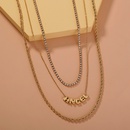 fashion letter ANGEL necklace multilayer alloy necklacepicture6