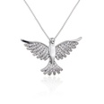 simple animal shape holy bird inlaid zircon pendant copper necklace wholesalepicture13