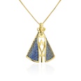 Fashion Cross Crown shape Virgin Maria pendant inlaid zircon copper necklace wholesalepicture10