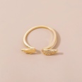 fashion angel wings zircon copper opening index finger ring femalepicture11