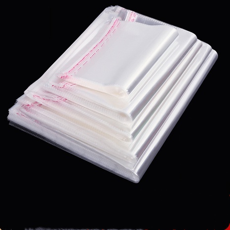 Transparent plastic packaging bags self-adhesive opp bags jewelry clothing seal bags wholesale's discount tags