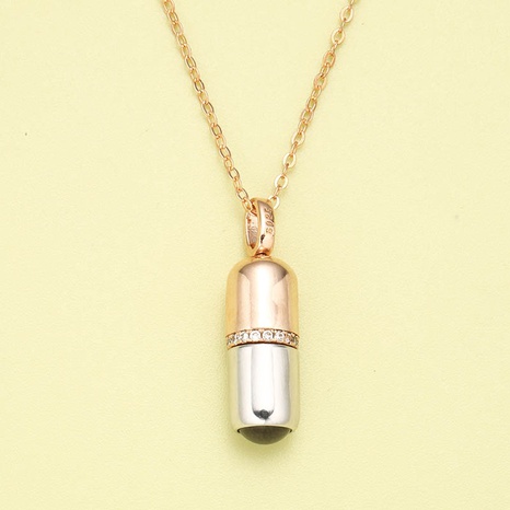 Fashion Personality Pill Pendant 925 Silver Necklace's discount tags
