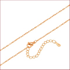 rose gold plated necklace short collarbone copper chain new women's jewelry