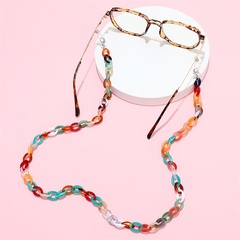 retro simple acrylic glasses chain hanging mask chain rope