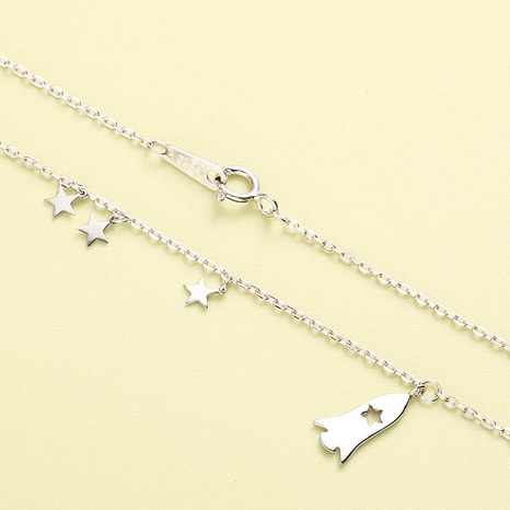 Fashion Classic Rocket Pendant 925 Silver Necklace's discount tags
