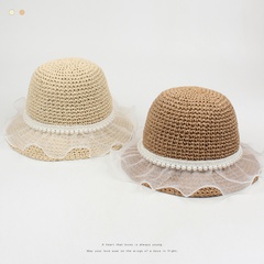 mode bord de mer vacances chapeau de soleil perle chapeau de plage décontracté
