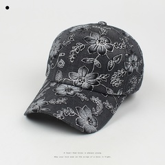 fashion peaked cap flower printing baseball cap casual sun hat