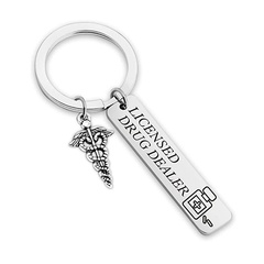 Fashion Nurse Medical Student Gift  Stainless Steel Keychain