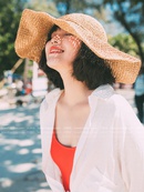 fashion beach big brim straw hat summer foldable sun hatpicture7