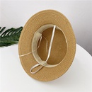 Summer childrens straw bag bow hat set sun hat basin hat messenger bagpicture9
