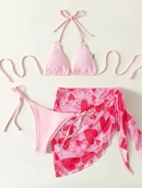 2022 Bikini Threepiece floral Swimwear Wholesalepicture7