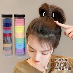 Korean version of multicolor pure color hair scrunchies 20 pcs