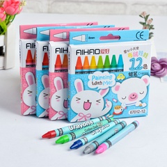 Korea creative cartoon stationery 8 color 12 color crayon set wholesale