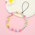 new candy color beads heartshaped fivepointed star acrylic mobile phone lanyardpicture11