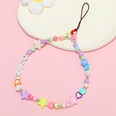 new candy color beads heartshaped fivepointed star acrylic mobile phone lanyardpicture14
