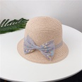 Summer childrens straw bag bow hat set sun hat basin hat messenger bagpicture12