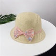 Summer childrens straw bag bow hat set sun hat basin hat messenger bagpicture13