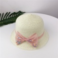 Summer childrens straw bag bow hat set sun hat basin hat messenger bagpicture14
