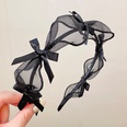 koreanischer Stil Spitze Stoff schwarze Bgen Form gefaltetes Stirnband Grohandelpicture10