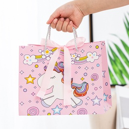 cartoon cute gift bag gift bag tote bag packaging bag unicorn tote paper bag wholesalepicture6