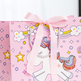 cartoon cute gift bag gift bag tote bag packaging bag unicorn tote paper bag wholesalepicture8