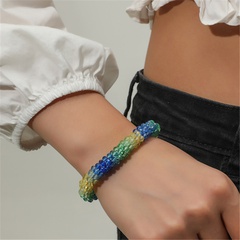 Fashion Crystal Color Beaded Handmade Bracelet
