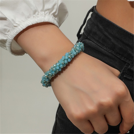 Fashion Crystal Resin Handmade Bracelet Women's discount tags