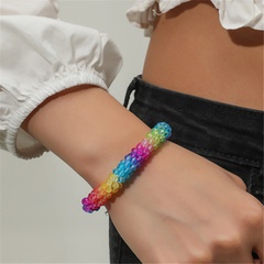 Ladies Fashion Crystal Bracelet Handmade Rainbow Women