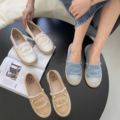 fisherman's shoes thick bottom spring new canvas flat shoes wholesale