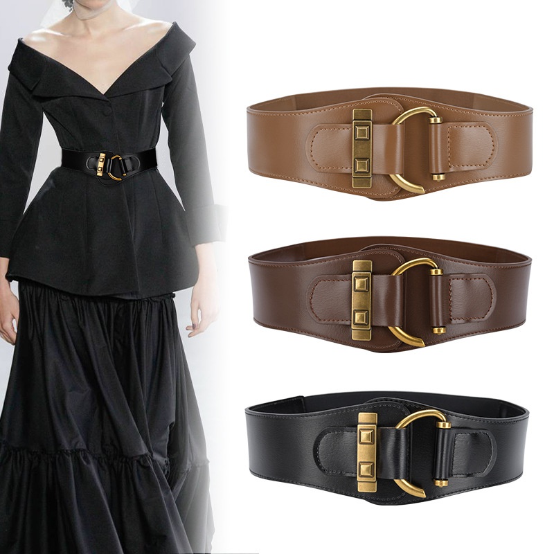 Fashion retro elastic waist alloy belt ladies wholesale