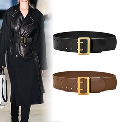 Girdle decorative women's wide waist fashion leather belt