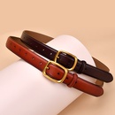 New twolayer leather ladies pin buckle casual retro female buckle jeans beltpicture6