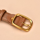 New twolayer leather ladies pin buckle casual retro female buckle jeans beltpicture8