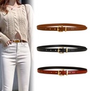 Fashion leather womens retro simple fashion thin jeans belt wholesalepicture4