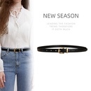 Fashion leather womens retro simple fashion thin jeans belt wholesalepicture5