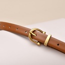 Fashion leather womens retro simple fashion thin jeans belt wholesalepicture6