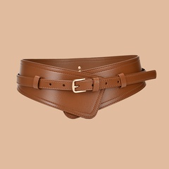 New Ladies Decorative Fashion Corset Waist Buckle Genuine Leather Bandwidth Belt