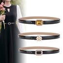 Fashion inlaid decorative patent leather womens pants belt womenspicture1