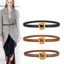 fashion real cowhide belt ladies solid color decorative wholesalepicture1