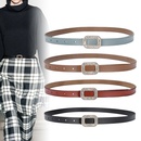 cowhide womens fashion diamondstudded patent leather beltpicture1