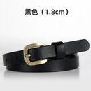 Fashion new ladies leather simple versatile cowhide square buckle beltpicture6