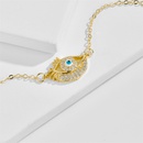 fashion natural motherofpearl pendant devils eye zircon copper necklacepicture8