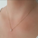 fashion 14K gold square pendant inlaid zircon pendant copper necklacepicture8